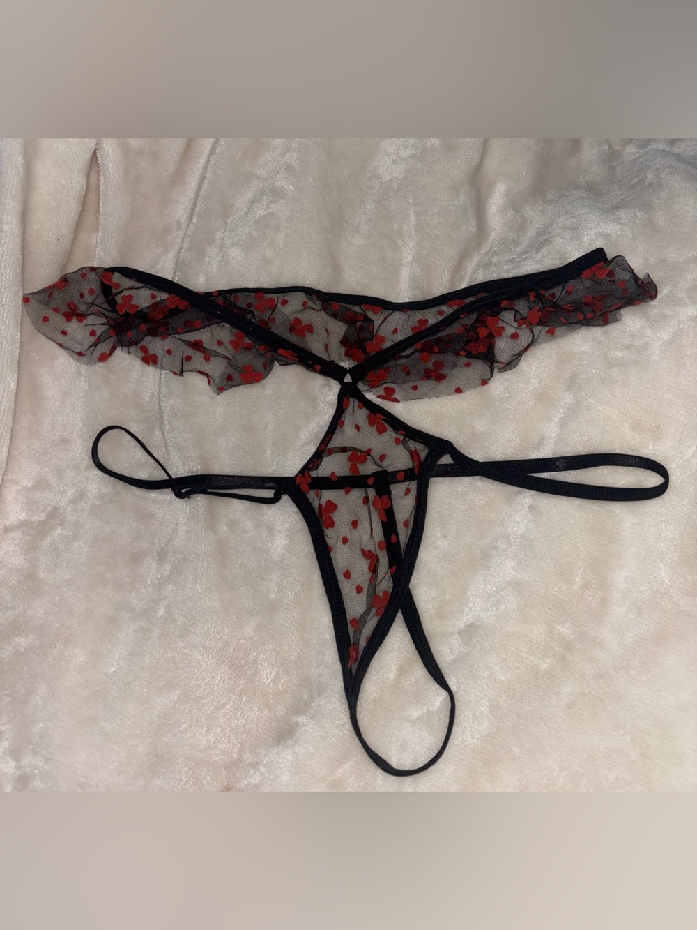 Black mesh Lingerie set - Picture 5 of 6